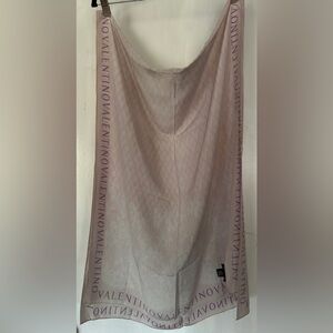 Valentino Women's Monogram Large Silk Scarf Wrap